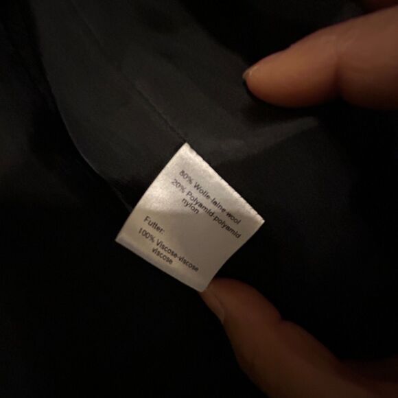 Akris Punto Wool Blend Coat Womens US 4 FR 36 Black Button Up Pockets Lined - Picture 8 of 8